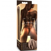 Коричневый мастубратор-вагина Nicole s Kitty - Blush Novelties - в Брянске купить с доставкой