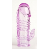 Фиолетовая насадка с коготком и шипами - 13 см. - Toyfa Basic - в Брянске купить с доставкой Фиолетовая насадка с коготком и шипами - 13 см. - Toyfa Basic - в Брянске купить с доставкой