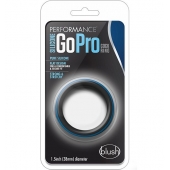 Черно-синее эрекционное кольцо Silicone Go Pro Cock Ring - Blush Novelties - в Брянске купить с доставкой