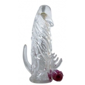 Закрытая прозрачная вибронасадка на пенис Crystal Sleeve Vibe - Erowoman-Eroman - в Брянске купить с доставкой