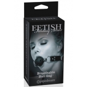 Черный кляп с дырочками Breathable Ball Gag - Pipedream - купить с доставкой в Брянске