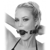 Черный кляп с дырочками Breathable Ball Gag - Pipedream - купить с доставкой в Брянске