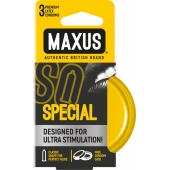 Презервативы с точками и рёбрами в железном кейсе MAXUS Special - 3 шт. - Maxus - купить с доставкой в Брянске