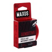 Ультратонкие презервативы в железном кейсе MAXUS Sensitive - 3 шт. - Maxus - купить с доставкой в Брянске