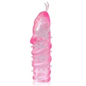 Закрытая рельефная насадка Crystal sleeve snakes в виде змеи с усиками - 14 см. - Erowoman-Eroman - в Брянске купить с доставкой