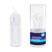 Закрытая рельефная насадка Crystal sleeve с усиками - 12 см. - Erowoman-Eroman - в Брянске купить с доставкой