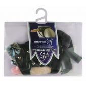 Черный пояс-трусики с двумя насадками Soft-Dolli - 16,5 и 10,5 см. - LOVETOY (А-Полимер) - купить с доставкой в Брянске