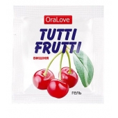 Пробник гель-смазки Tutti-frutti с вишнёвым вкусом - 4 гр. - Биоритм - купить с доставкой в Брянске
