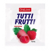 Пробник гель-смазки Tutti-frutti с малиновым вкусом - 4 гр. - Биоритм - купить с доставкой в Брянске