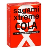 Ароматизированные презервативы Sagami Xtreme COLA - 3 шт. - Sagami - купить с доставкой в Брянске