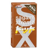 Презервативы Sagami Xtreme FEEL UP с точечной текстурой и линиями прилегания - 10 шт. - Sagami - купить с доставкой в Брянске