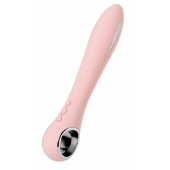 Розовый силиконовый вибратор с электростимуляцией GALVANI VIBE - 21 см. - ToyFa - купить с доставкой в Брянске
