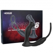 Черная анальная пробка NEXUS SIMUL8 с фиксацией на теле кольцами - Nexus Range - в Брянске купить с доставкой