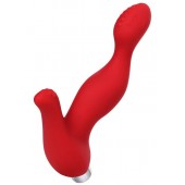 Красный силиконовый вибростимулятор простаты Proman - 12,5 см. - ToyFa - в Брянске купить с доставкой