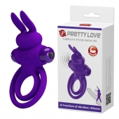 Фиолетовое эрекционное кольцо с вибростимуляцией клитора Vibrant Penis Ring III - Baile - в Брянске купить с доставкой