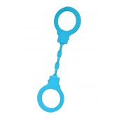 Голубые силиконовые наручники A-Toys без ключа - A-toys - купить с доставкой в Брянске