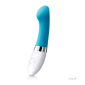 Голубой вибромассажёр Gigi 2 Turquoise Blue - Lelo купить в Брянске с доставкой в Orgasmix.ru Голубой вибромассажёр Gigi 2 Turquoise Blue - Lelo