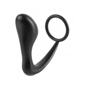 Эрекционное кольцо с анальной пробкой Ass-Gasm Cockring Plug - Pipedream - в Брянске купить с доставкой