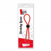 Красное эрекционное лассо с одной бусиной-утяжкой STRETCHY THIN LASSO - Dream Toys - в Брянске купить с доставкой