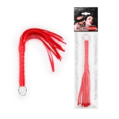 Красная плеть с рукоятью в оплетке - 28 см. - Notabu - купить с доставкой в Брянске Красная плеть с рукоятью в оплетке - 28 см. - Notabu - купить с доставкой в Брянске