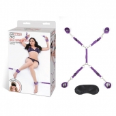 Фиолетовый набор фиксаций на кровати Classic Bedspreader - Lux Fetish - купить с доставкой в Брянске