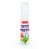 Гель-смазка Tutti-frutti со вкусом сладкой мяты - 30 гр. - Биоритм - купить с доставкой в Брянске