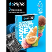 Презервативы для орального секса DOMINO Sweet Sex с ароматом мороженого - 3 шт. - Domino - купить с доставкой в Брянске