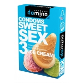 Презервативы для орального секса DOMINO Sweet Sex с ароматом мороженого - 3 шт. - Domino - купить с доставкой в Брянске