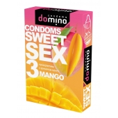 Презервативы для орального секса DOMINO Sweet Sex с ароматом манго - 3 шт. - Domino - купить с доставкой в Брянске