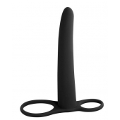 Черная насадка для двойного проникновения Gimlet - 16 см. - Lola Games - купить с доставкой в Брянске