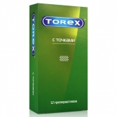 Текстурированные презервативы Torex  С точками  - 12 шт. - Torex - купить с доставкой в Брянске