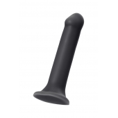 Черный фаллос на присоске Silicone Bendable Dildo XL - 20 см. - Strap-on-me - купить с доставкой в Брянске