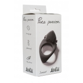 Черное эрекционное виброкольцо Pure Passion Sunset - Lola Games - в Брянске купить с доставкой