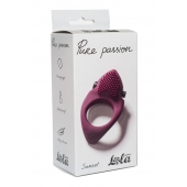 Бордовое эрекционное виброкольцо Pure Passion Sunset - Lola Games - в Брянске купить с доставкой