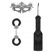 Черный игровой набор Introductory Bondage Kit №4 - Shots Media BV - купить с доставкой в Брянске