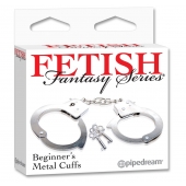 Металлические наручники Beginner s Metal Cuffs - Pipedream - купить с доставкой в Брянске