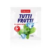Пробник гель-смазки Tutti-frutti со вкусом мяты - 4 гр. - Биоритм - купить с доставкой в Брянске