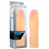 Телесная насадка-удлинитель на пенис PERFORMANCE 1.5INCH COCK XTENDER - 16 см. - Blush Novelties - в Брянске купить с доставкой
