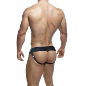 Черный мужской страпон DR. SKIN 6INCH HOLLOW STRAP ON - 16 см. - Blush Novelties - купить с доставкой в Брянске