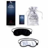 Набор из двух масок на глаза Soft Blindfold Twin Pack - Fifty Shades of Grey - купить с доставкой в Брянске
