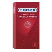Презервативы Torex  Сладкая любовь  с ароматом клубники - 12 шт. - Torex - купить с доставкой в Брянске
