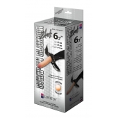 Пояс-трусики с насадкой Glamour - 17 см. - LOVETOY (А-Полимер) - купить с доставкой в Брянске