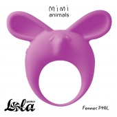 Фиолетовое эрекционное кольцо Fennec Phil - Lola Games - в Брянске купить с доставкой