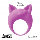 Фиолетовое эрекционное кольцо Lemur Remi - Lola Games - в Брянске купить с доставкой