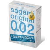 Ультратонкие презервативы Sagami Original 0.02 Extra Lub с увеличенным количеством смазки - 3 шт. - Sagami - купить с доставкой в Брянске