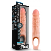 Телесный реалистичный фаллоудлинитель 9 Inch Silicone Cock Sheath Penis Extender - 22,86 см. - Blush Novelties - в Брянске купить с доставкой