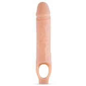 Телесный реалистичный фаллоудлинитель 10 Inch Silicone Cock Sheath Penis Extender - 25,4 см. - Blush Novelties - в Брянске купить с доставкой