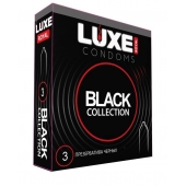 Черные презервативы LUXE Royal Black Collection - 3 шт. - Luxe - купить с доставкой в Брянске