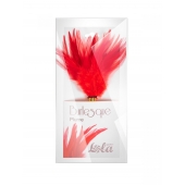 Красный перьевой тиклер Plume - 23 см. - Lola Lingerie - купить с доставкой в Брянске