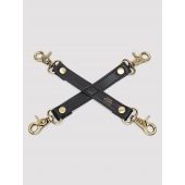 Черный фиксатор для манжет Bound to You Faux Leather Hogtie - Fifty Shades of Grey - купить с доставкой в Брянске